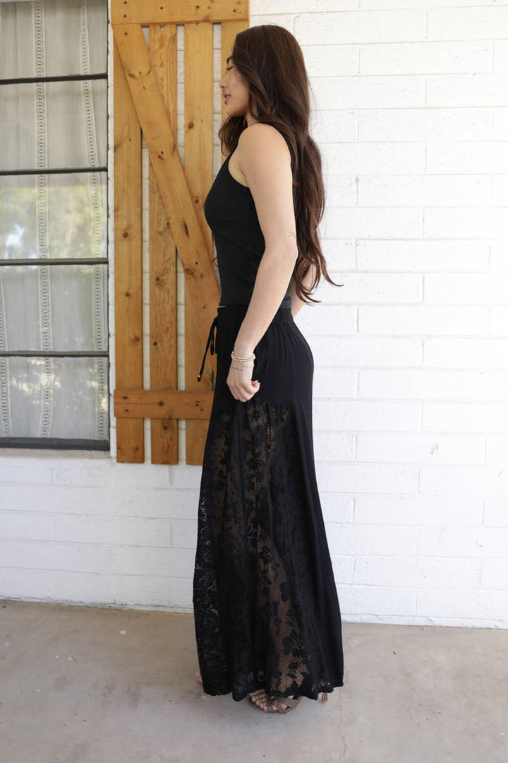 Gypsy Night Lace Panel Pants