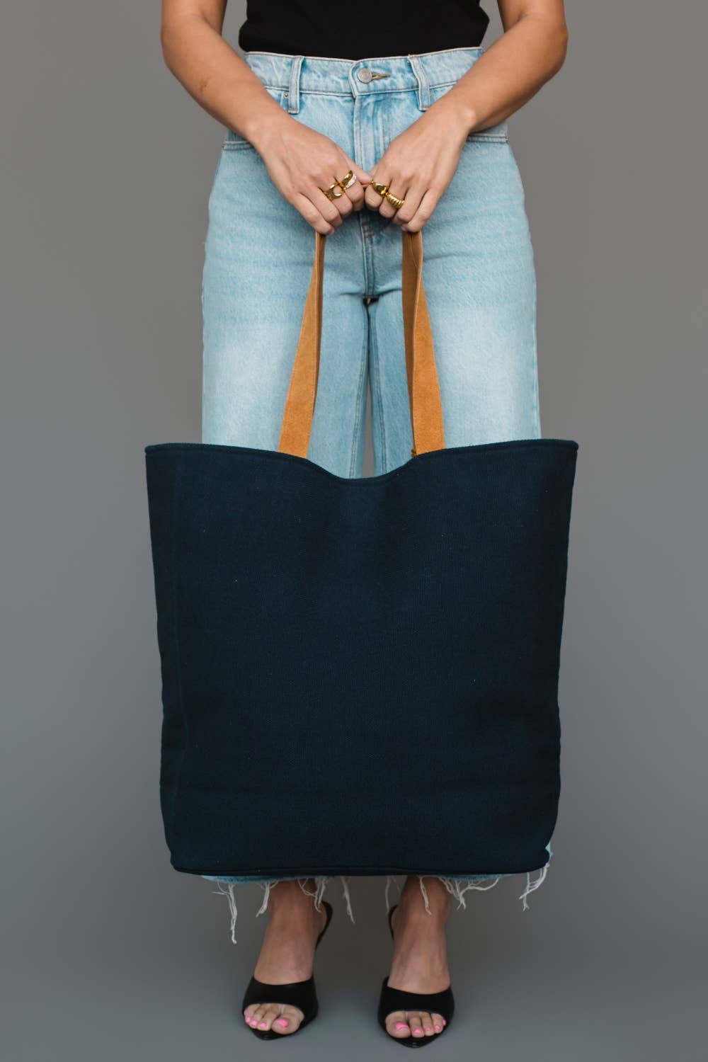Drink At The Cabin Navy Tote