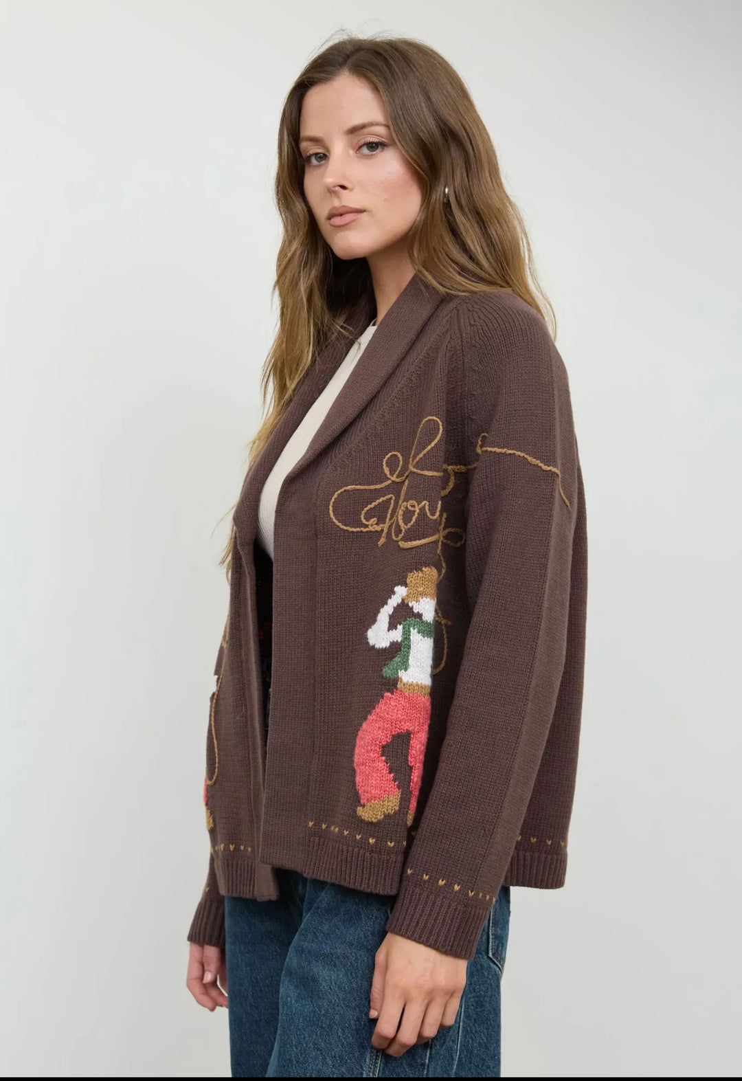 Howdy Cowboy Jacquard Cardigan