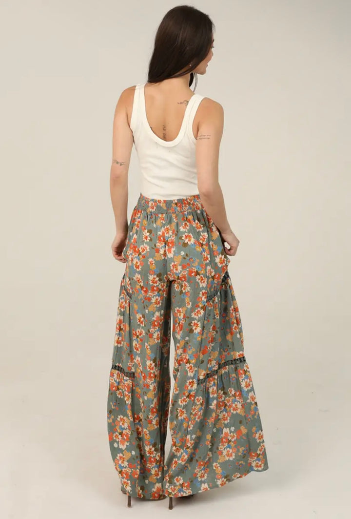 Watercress Lace Insert Pants