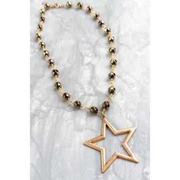 Talus Gold Star Necklace
