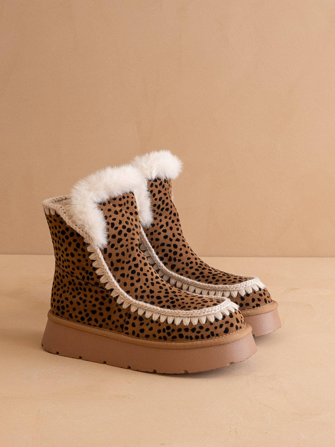 The Joyce Dark Cheetah Platform Winter Boot