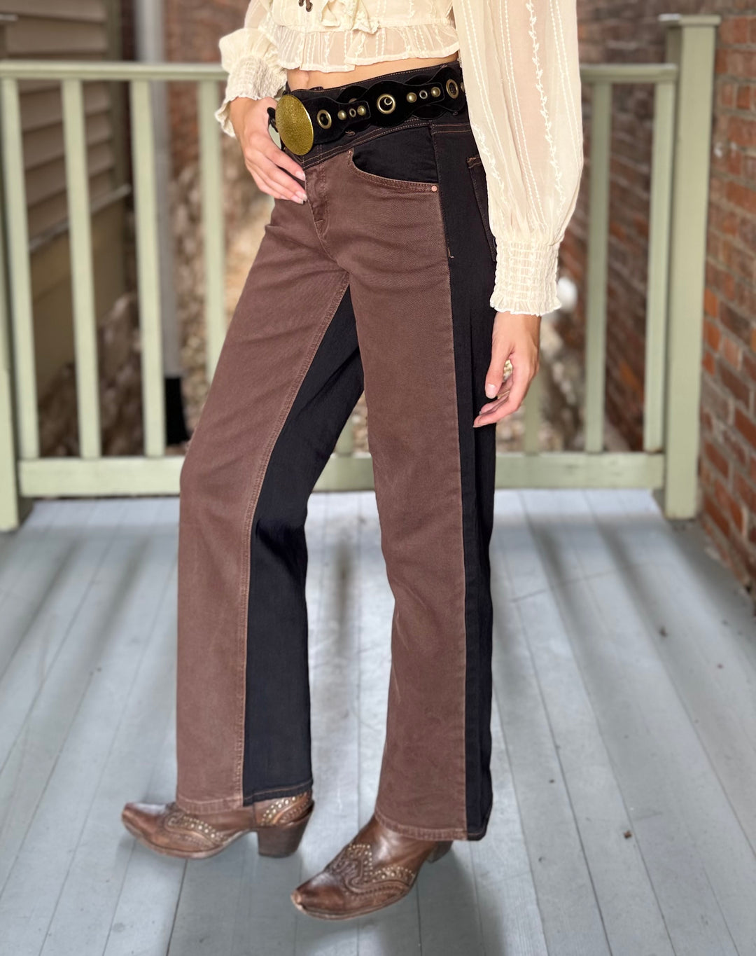 2 Tone Western Jean By Risen