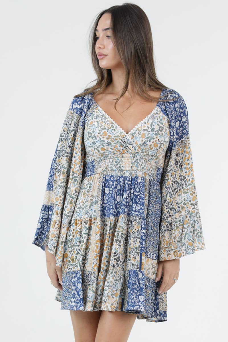 Blue Bell Boho Mini Dress