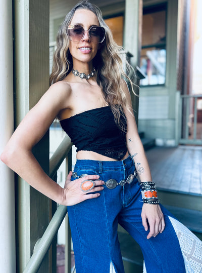 Boho Lace Crochet Crop Top (2 colors)