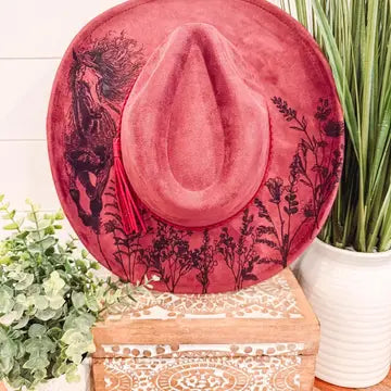 Berry Burnt Cowboy Hat
