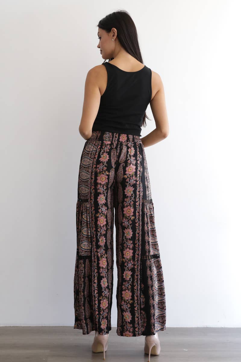Moonlit Meadow Lace Wide Leg Pants