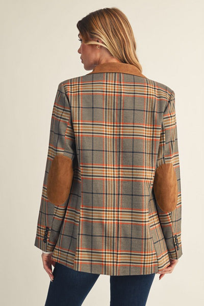 Stella's Camel Plaid Blazer