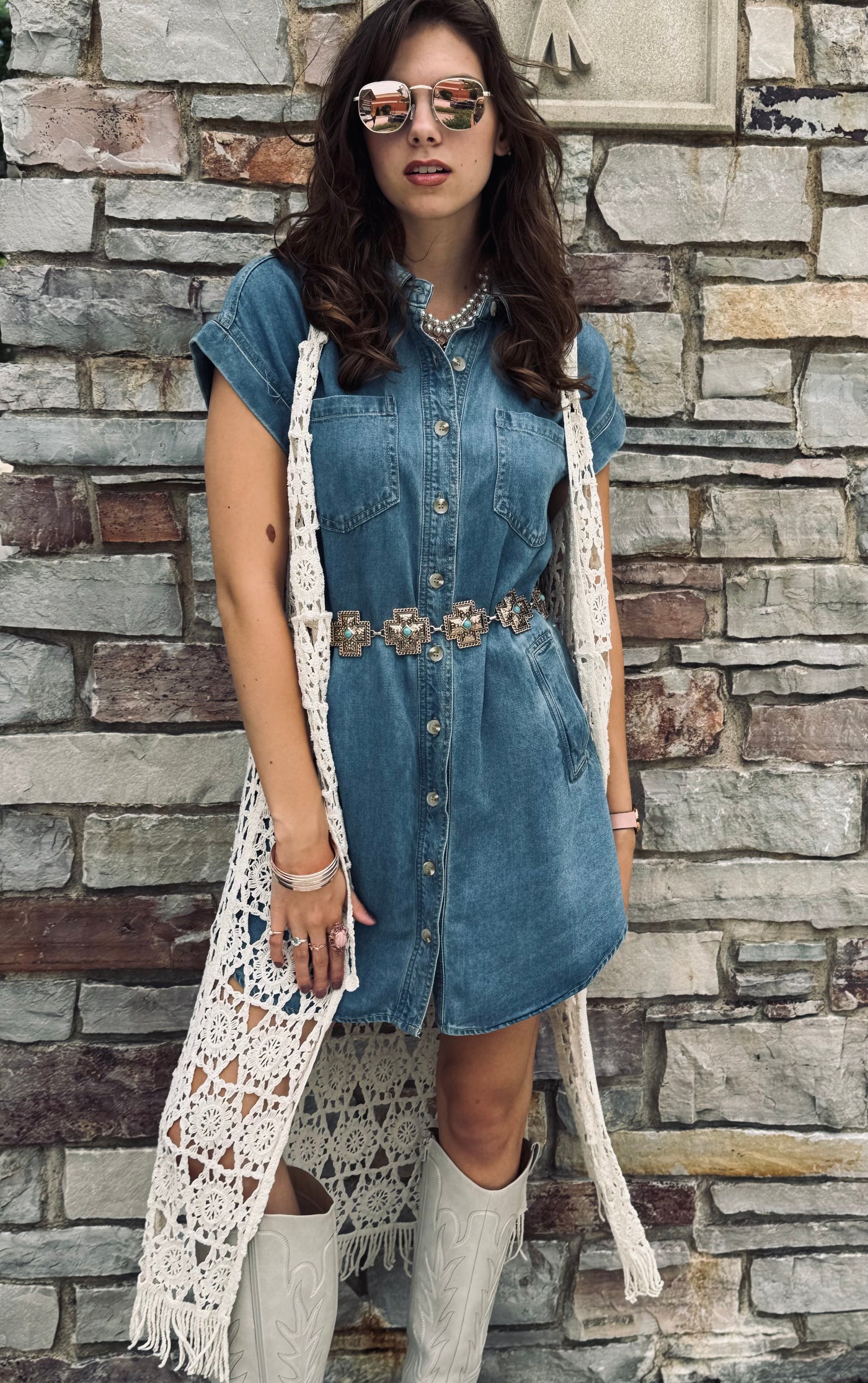 Denim Shirt Dress