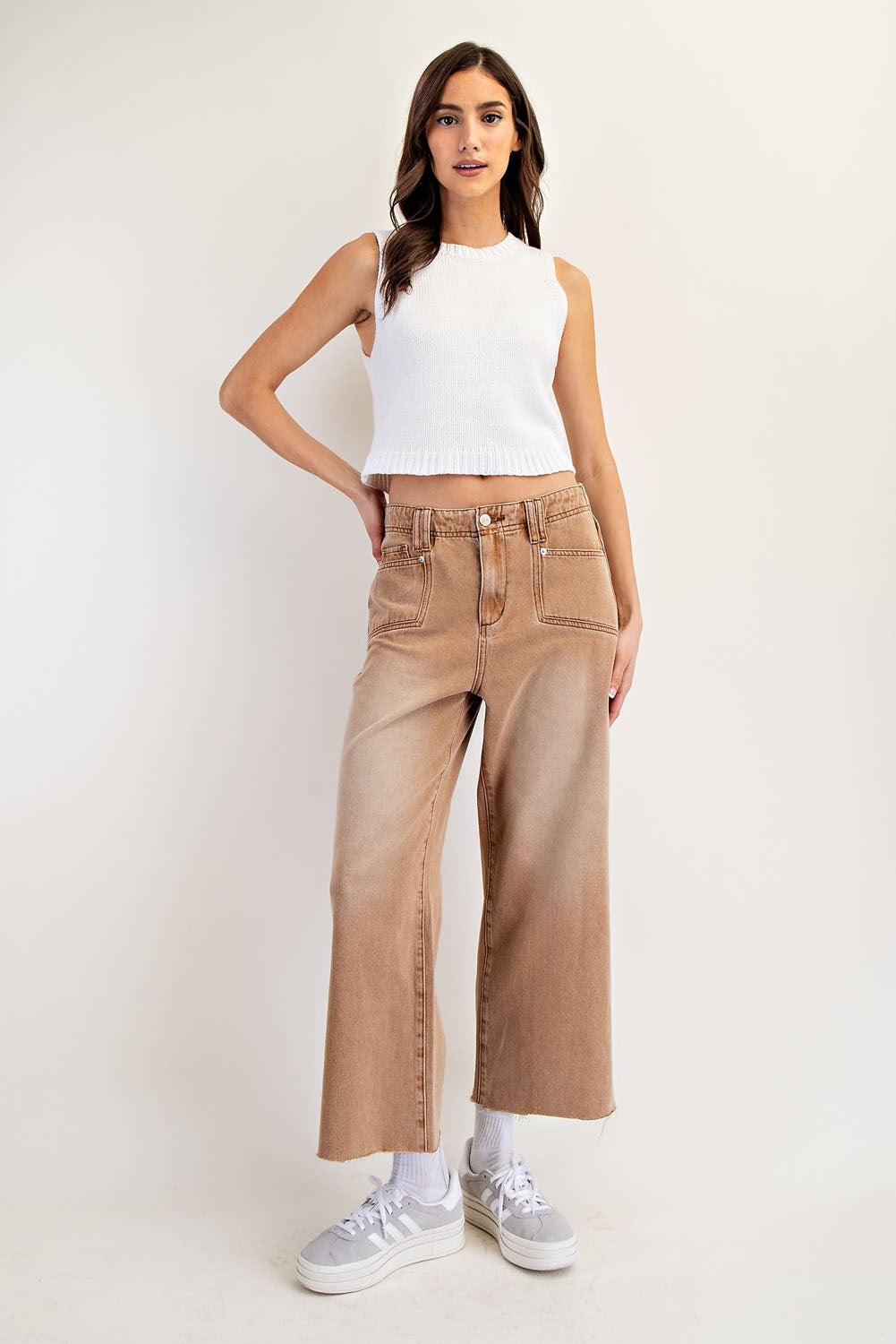 Hazelnut Cropped Straights