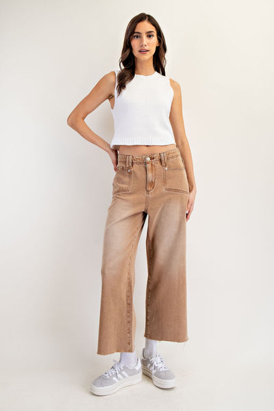 Hazelnut Cropped Straights