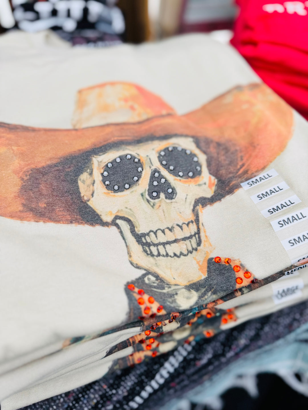 Bling Skeleton Cowboy Tee