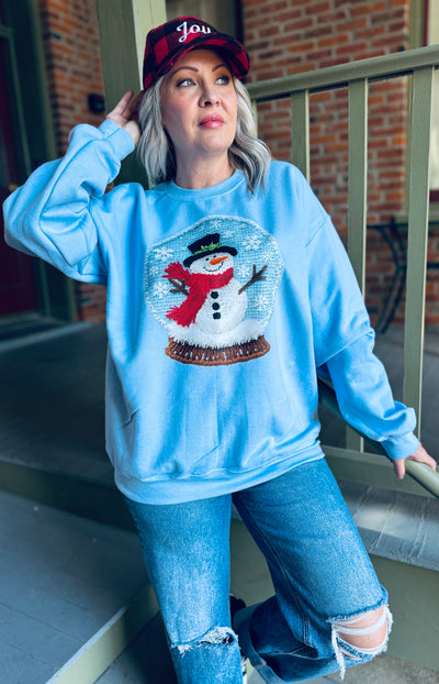 Yarn Stitched Graphic Fleece