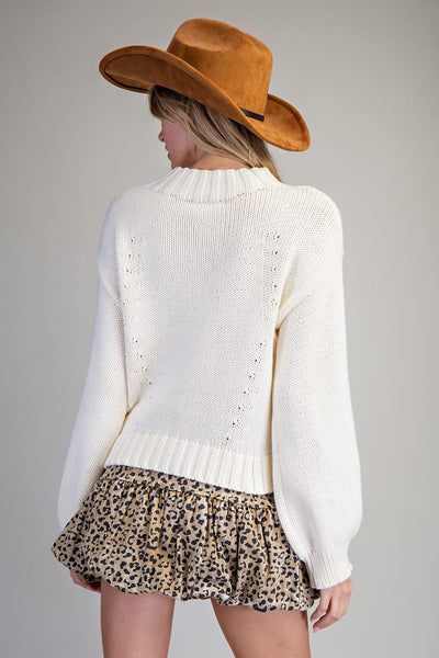 Horse Shoe Light Knit Sweater