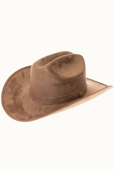 Premium Vegan Suede Cattleman Hat (5 colors)
