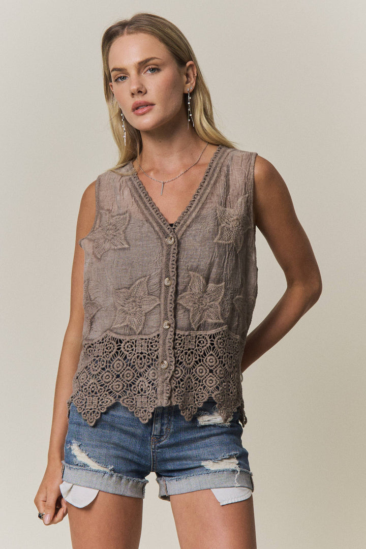 Morning Dew Boho Vest