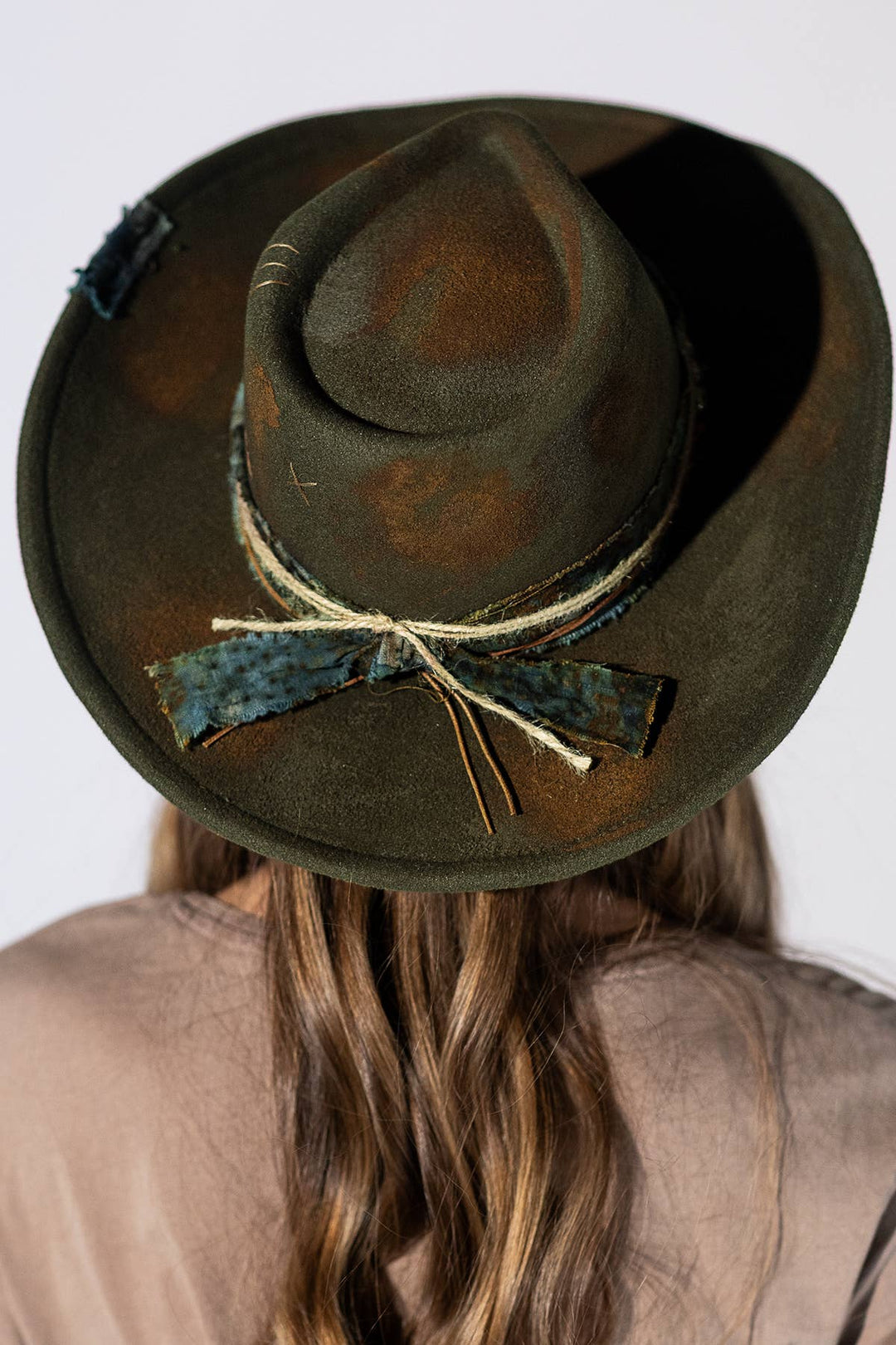 Olive Vintage Shapeable Cowgirl Hat