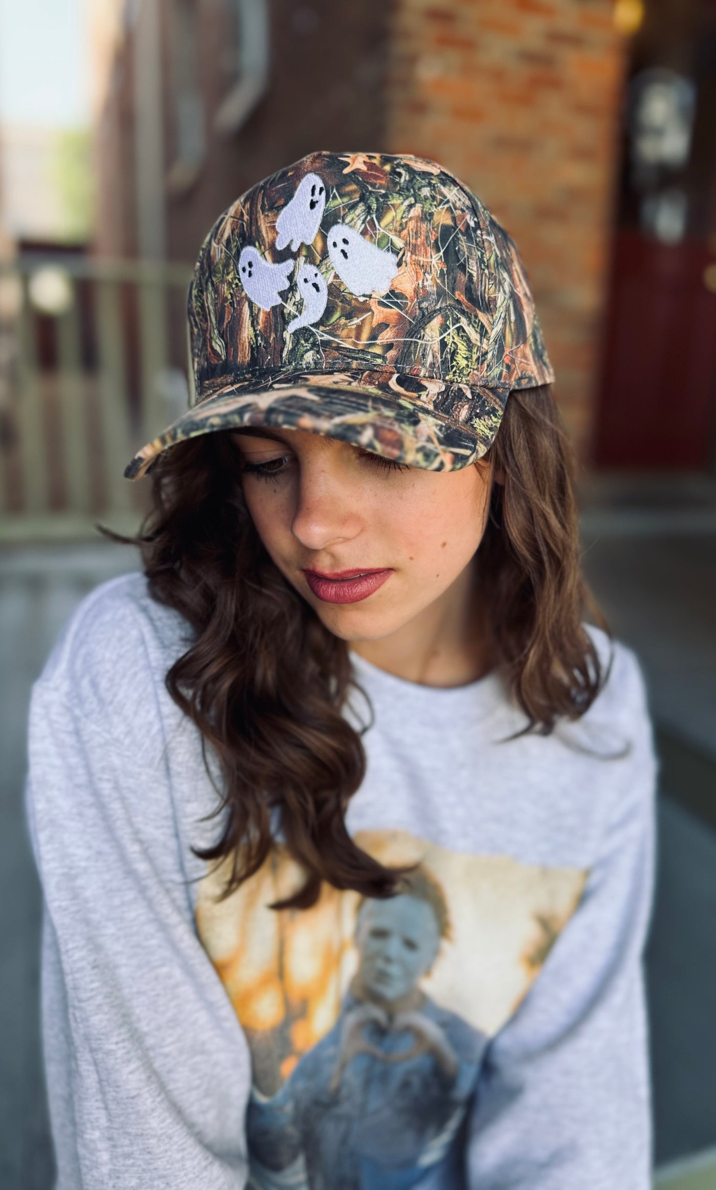 Enbroidered Ghost Camo Hat