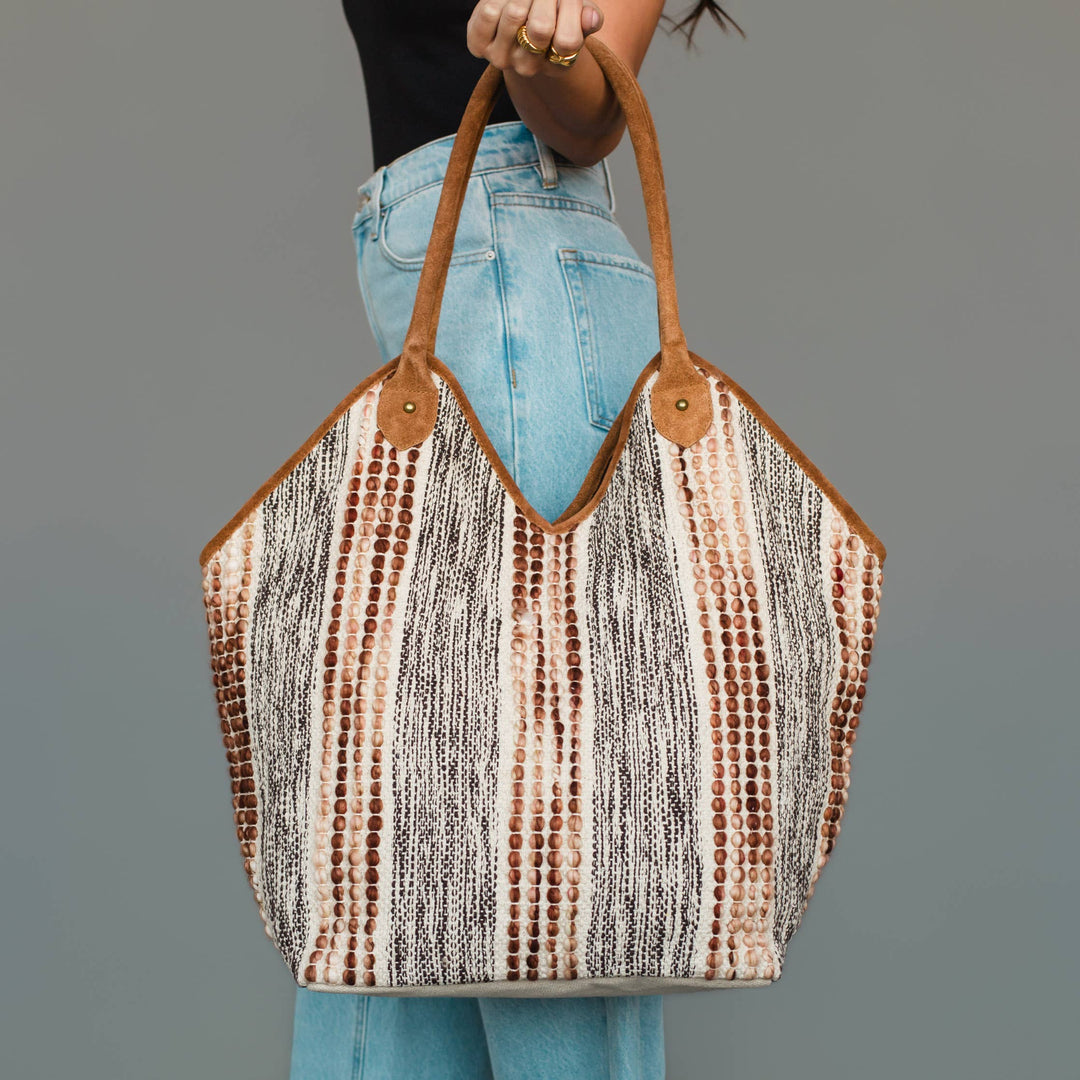 Alice Gray &amp; Brown Textured Tote