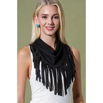 Long Fringe Tie Scarf (3 Colors)