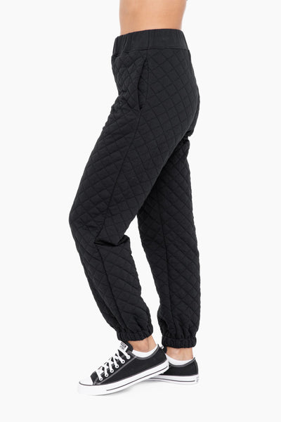 Cozy Quilted Matching Jogger Set - Mono B