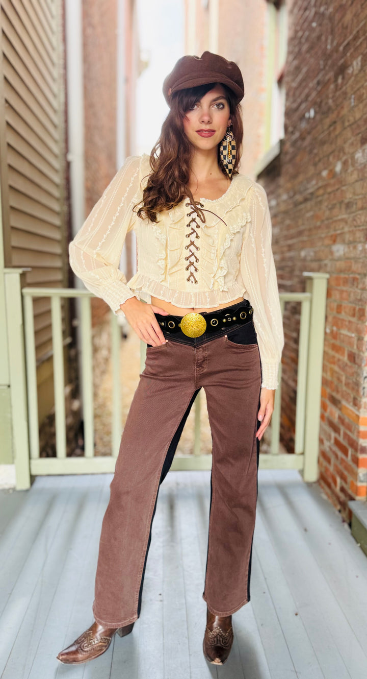 2 Tone Western Jean By Risen