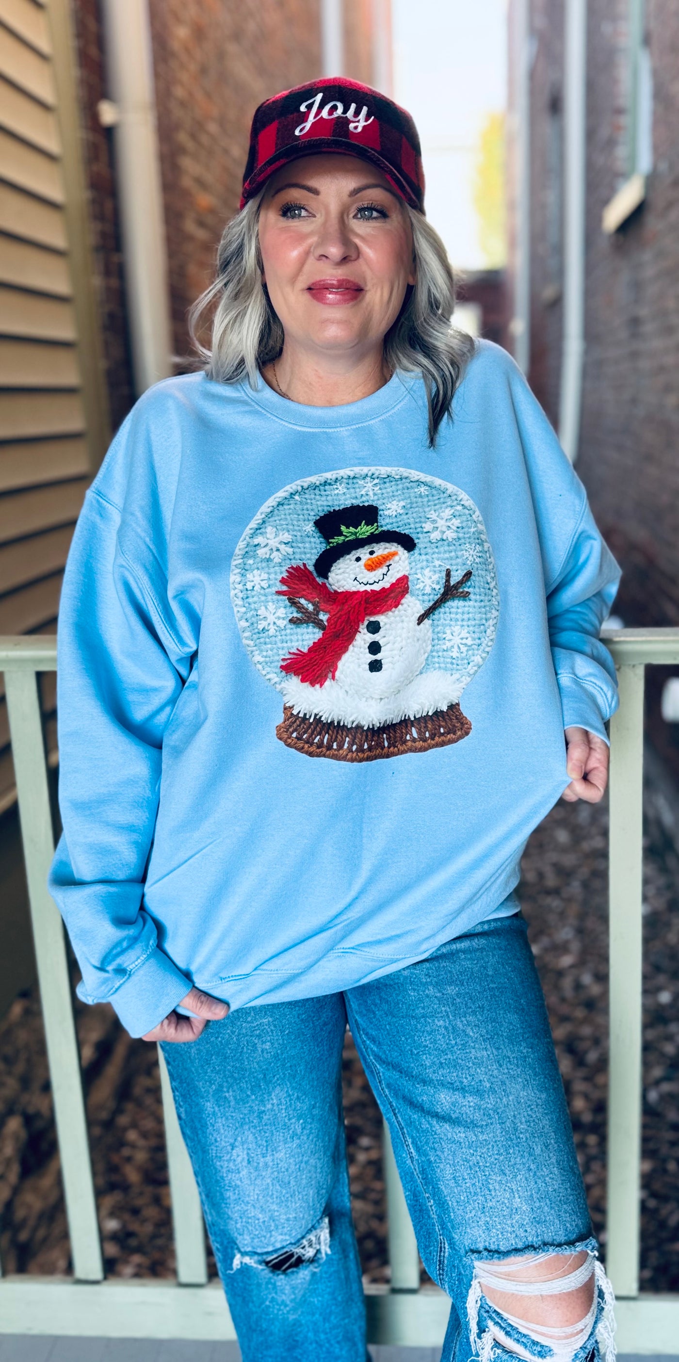 Yarn Stitched Graphic Fleece