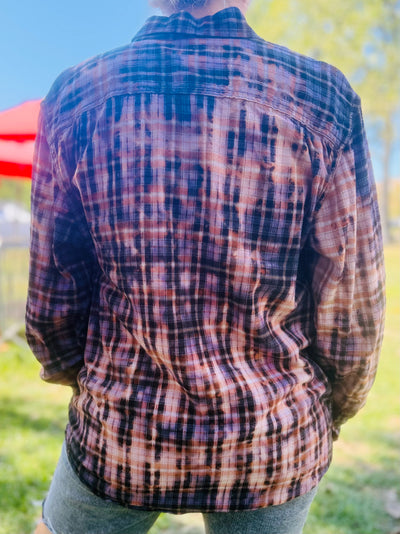 Purple Moon Haze Bleached Flannel
