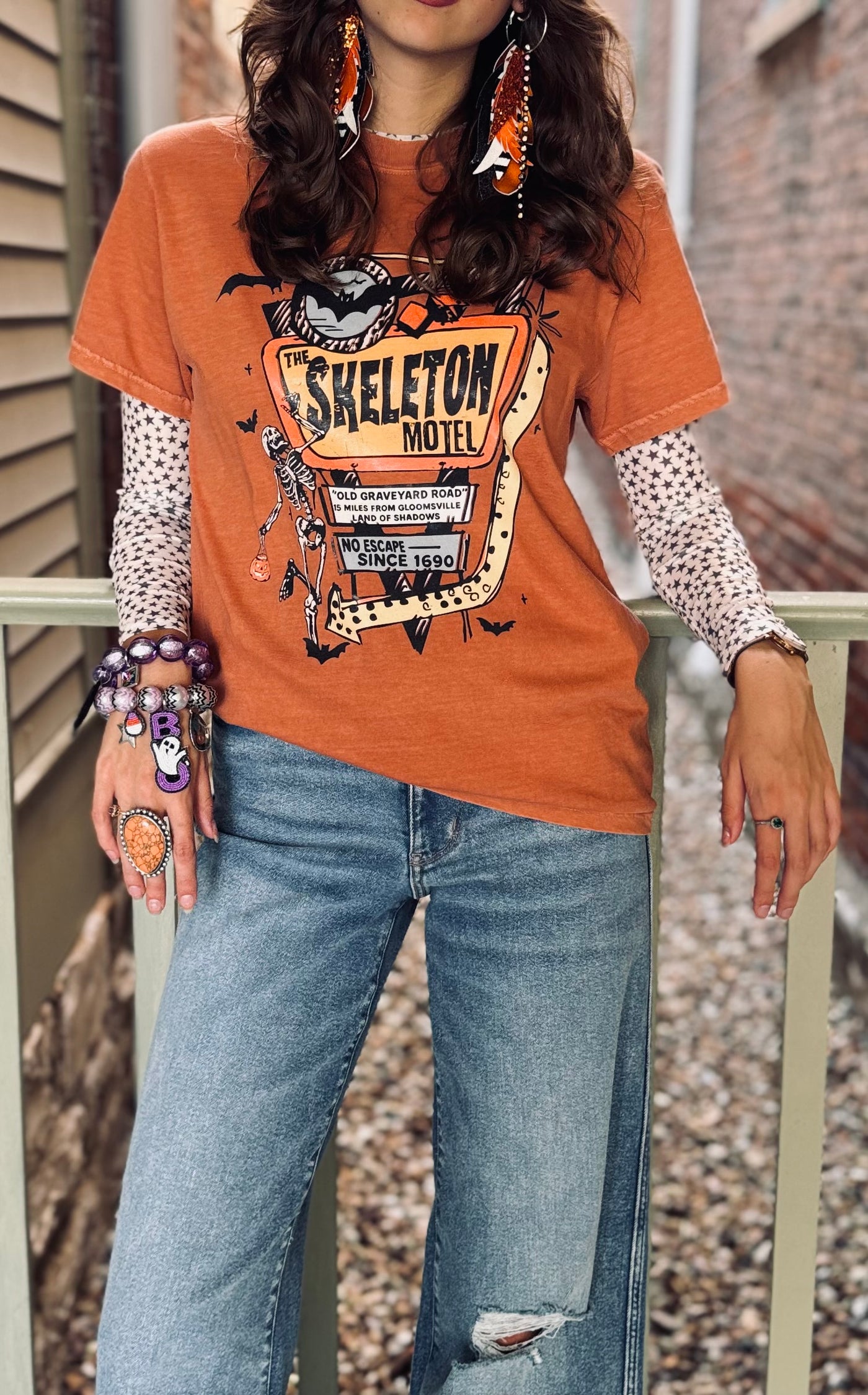Skeleton Motel Yam Tee