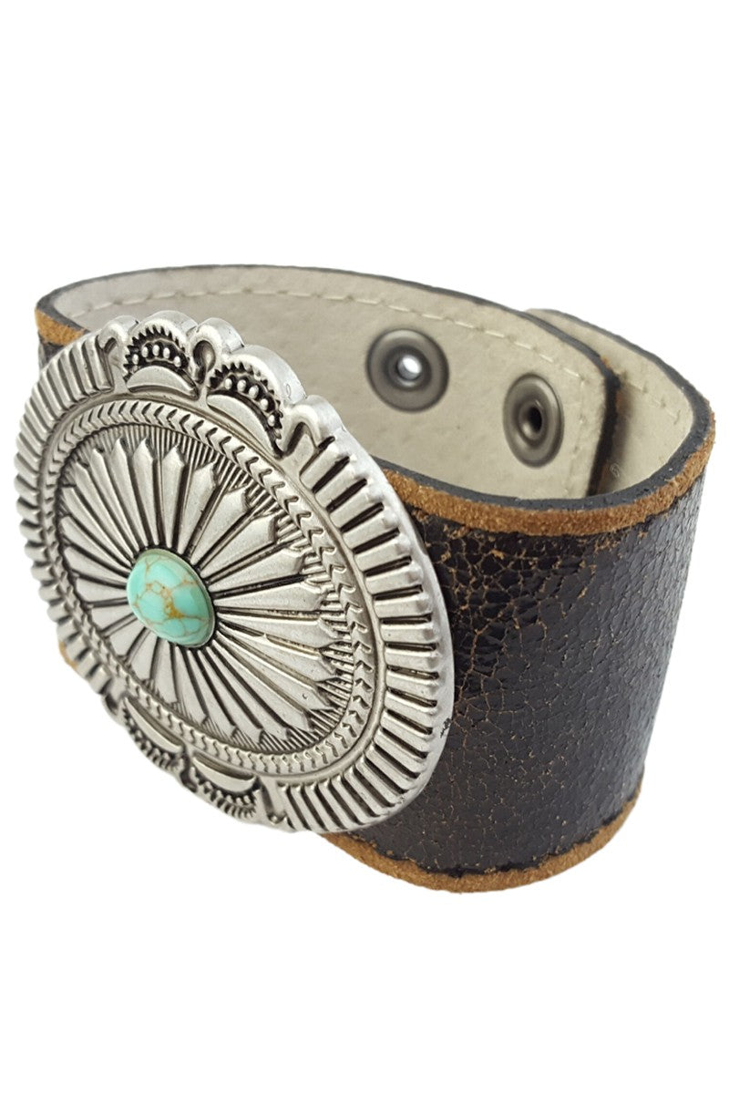 Vintage & Distressed Leather Cuff