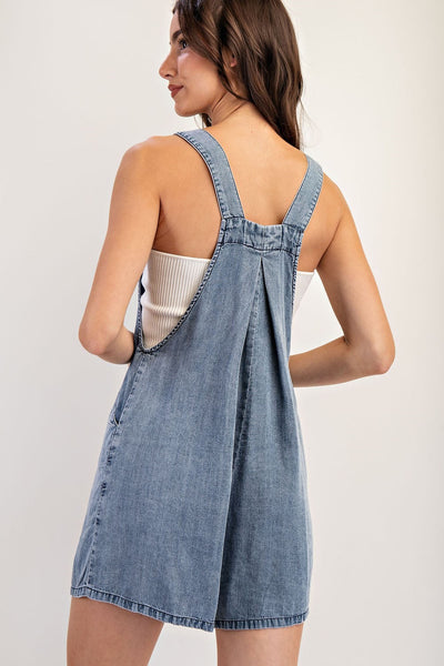 Charming Pleated Short Romper
