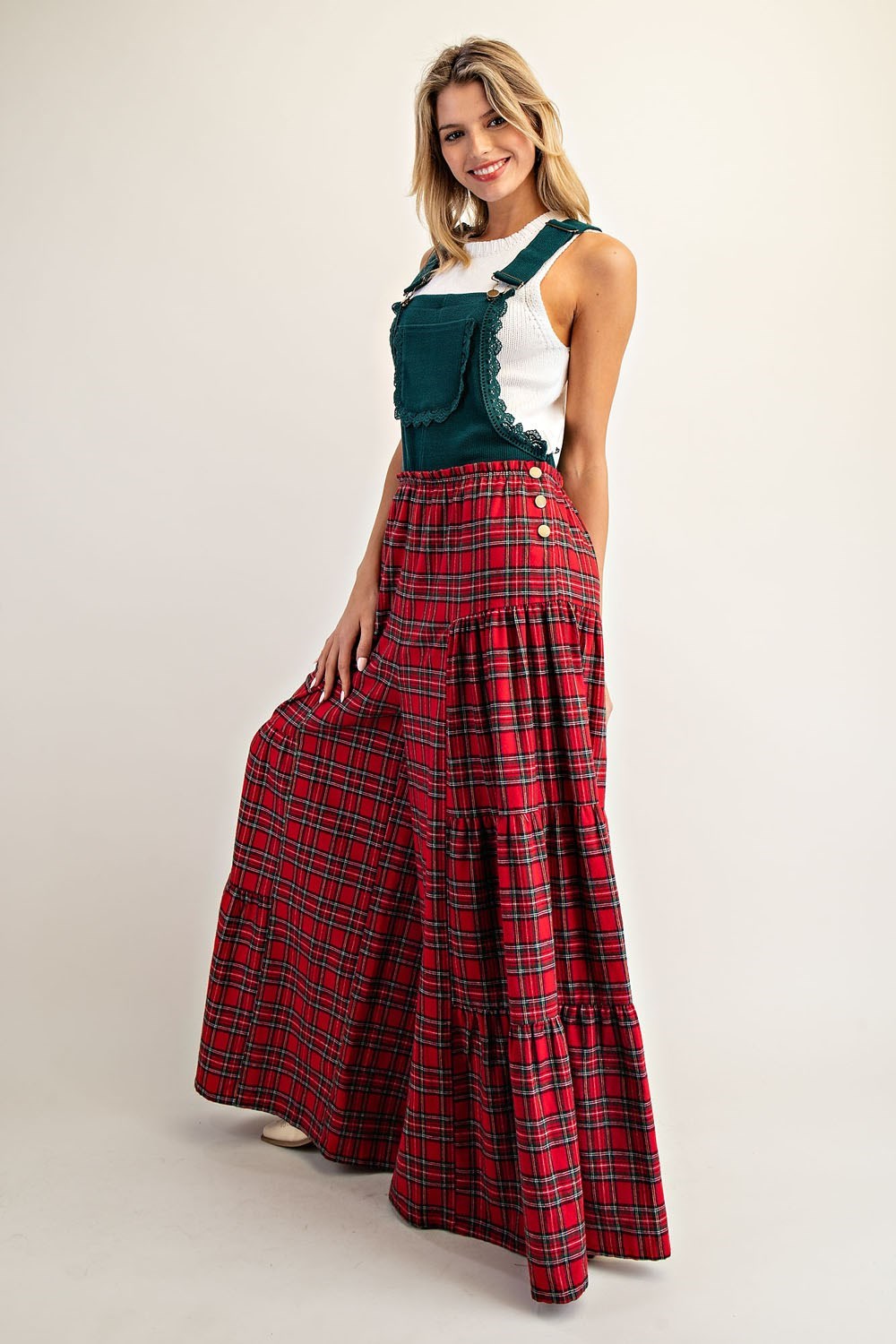 Plaid Parade Overalls