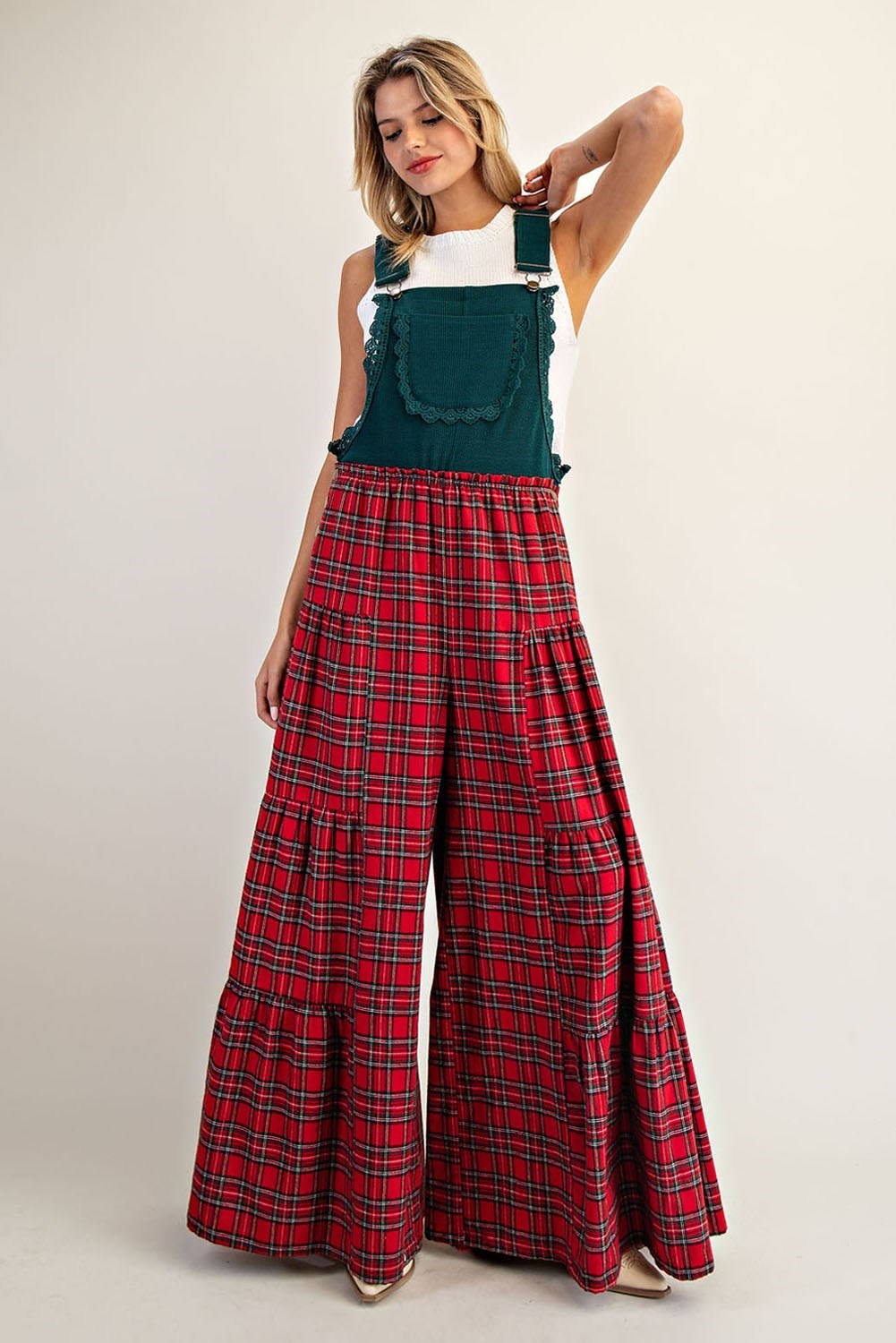 Plaid Parade Overalls