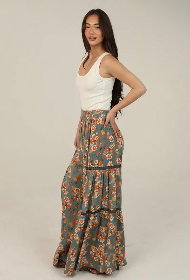 Watercress Lace Insert Pants