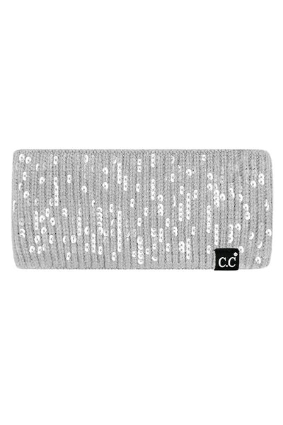 Clear Sequin Ear Warmer