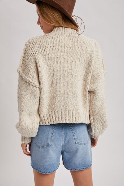 Layer Up Shell Popcorn Cardigan - Shell