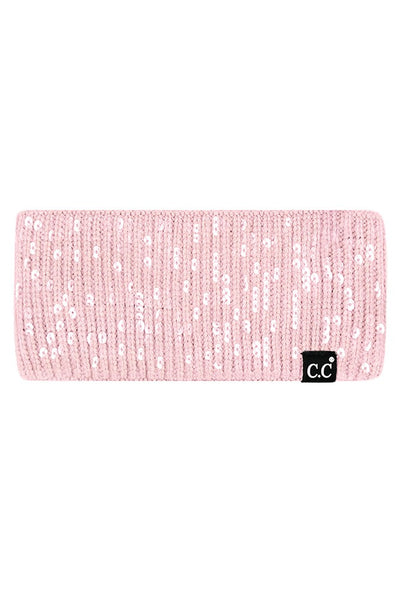 Clear Sequin Ear Warmer