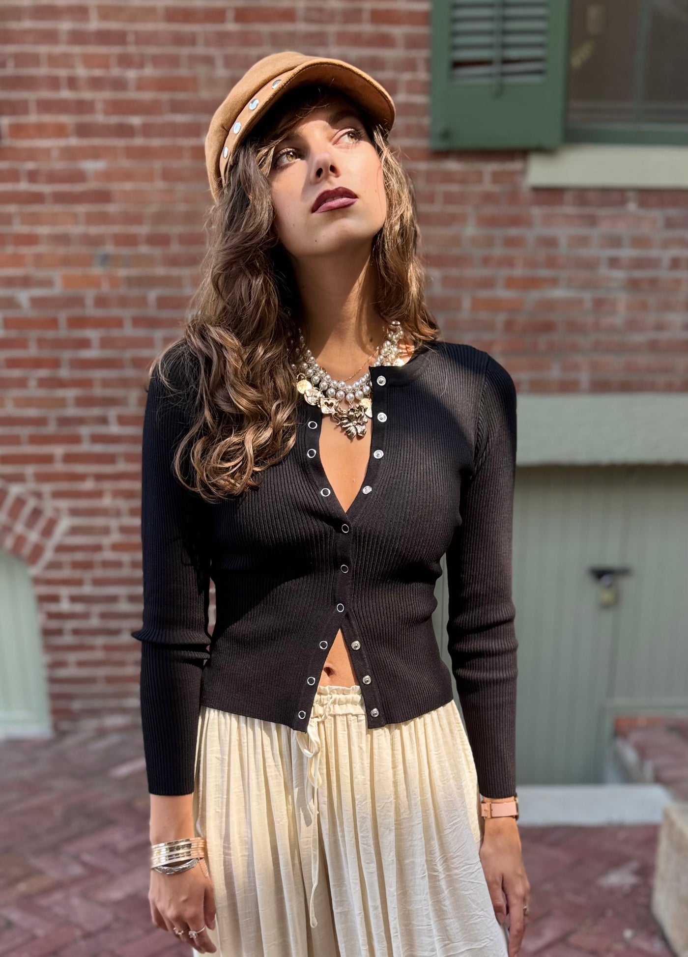Snapline Knit Cardigan (2 colors)