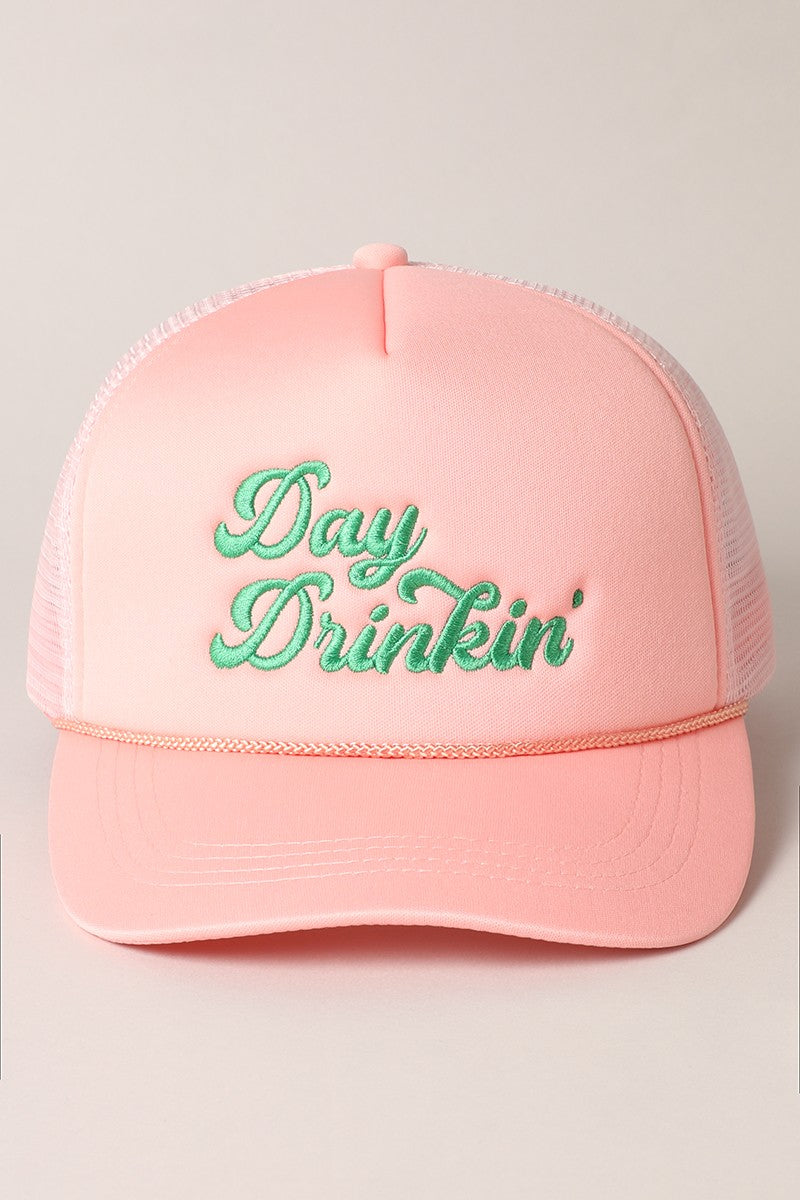 Blush Day Drinking Embroidered Hat