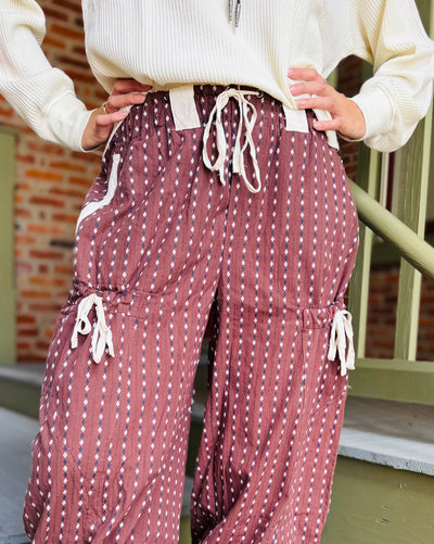 Brownie Stripped Jogger Pants