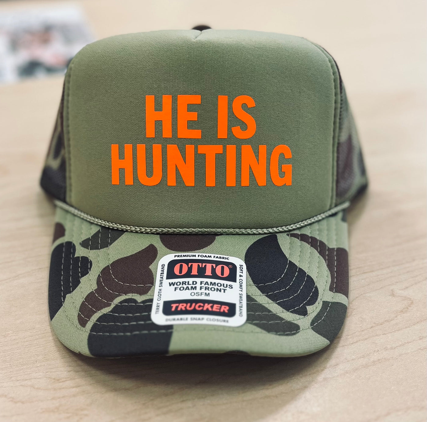 He Is Hunting Trucker Hat
