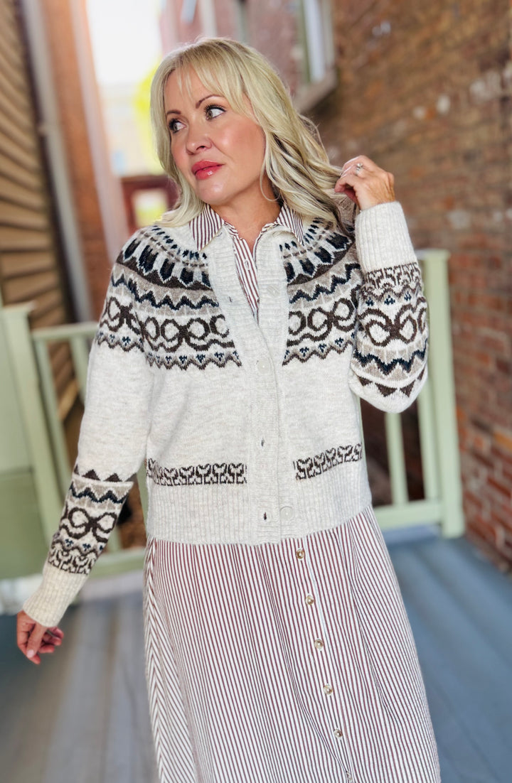 Fall Fair Isle- Oatmeal