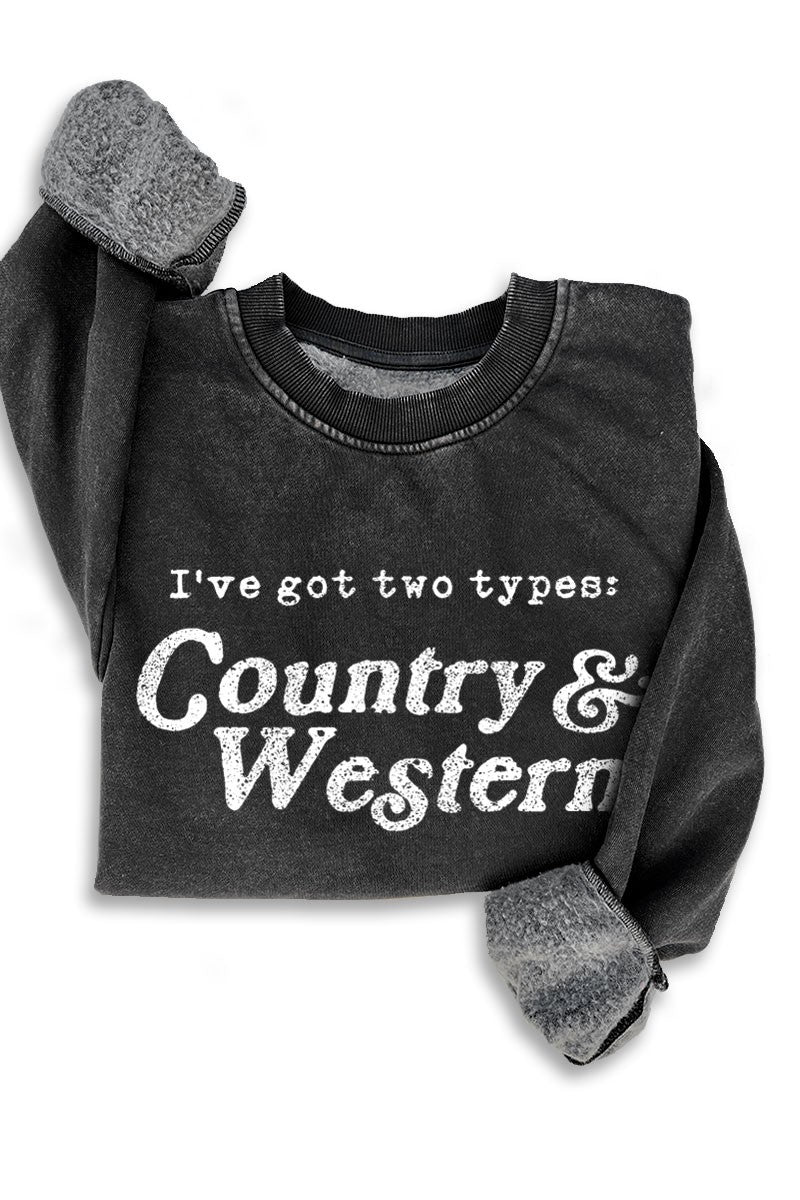 Country N Western Mineral Wash Sweatshirt