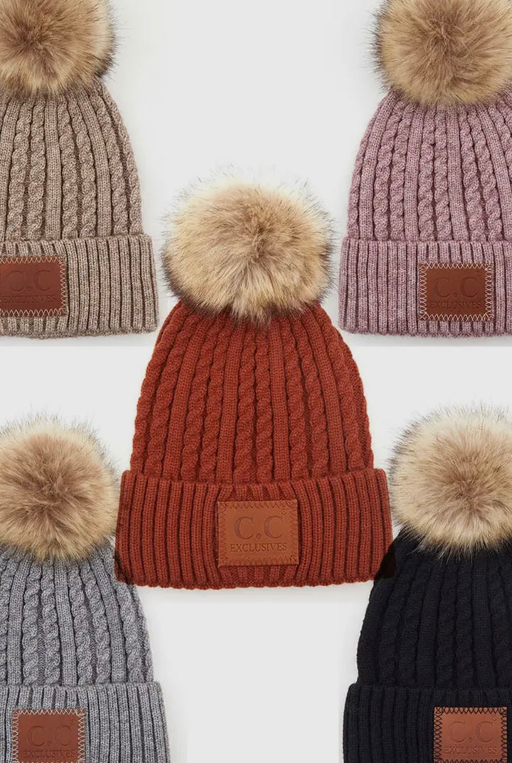 CC Double Braided Winter Beanie
