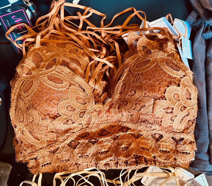 Caramel Lace Bralette