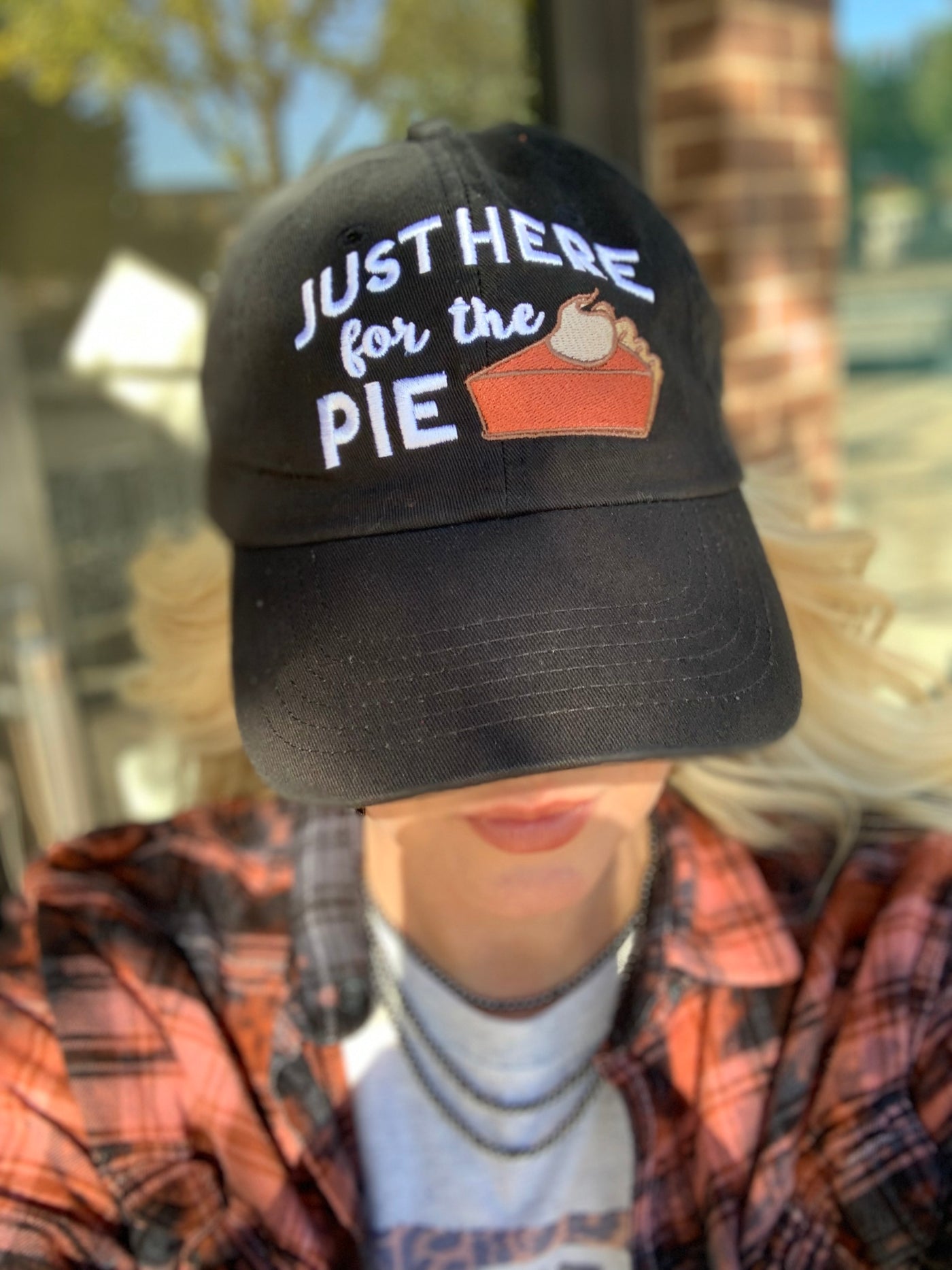 Just Here For This Pie Baseball Cap