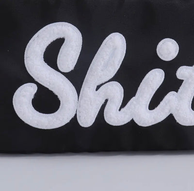 SHIT Embroidered Nylon Bag