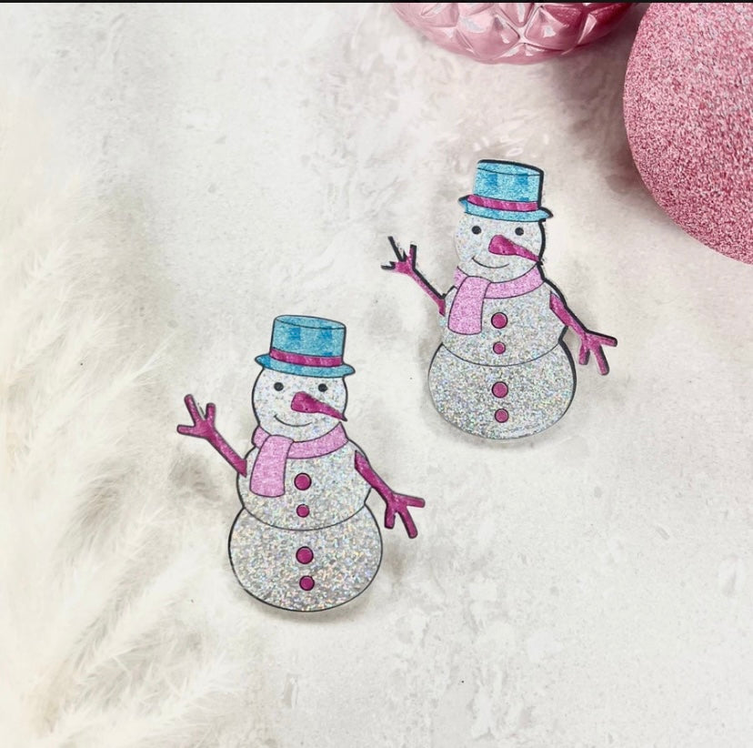 Oh So Frosty Glitter Earrings