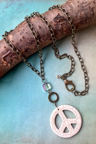 Groovy Peace Necklace- 2 colors