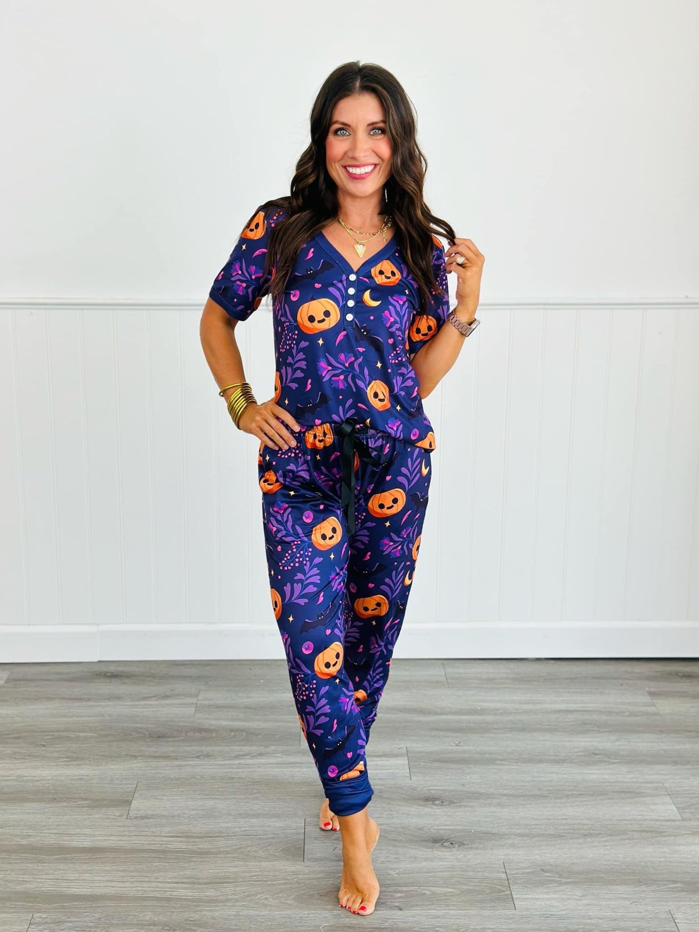 Happy Bat & Jack O' Lantern PJ's